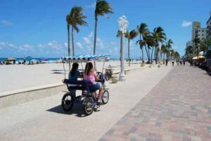 Fort Lauderdale Tours Beachfront cycling built for two